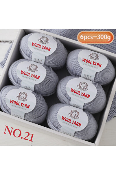 Choice 21 300g Medium-Fine Wool Yarn 212 Medium Thickness Alpaca Wool Yarn Ca...