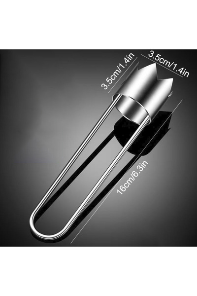 Choice Silver Stainless Steel Fruit Core Remover Pear Bell Peppers Pitter Ext...