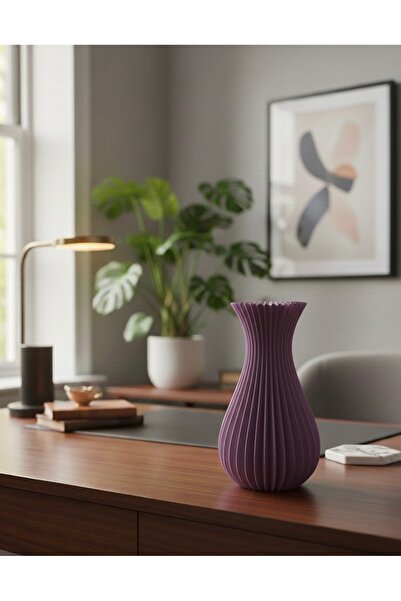 Wnew Modern Dekoratif Vazo – 3D Baskı PLA – Minimal Tasarım – 4 Renk Seçeneği