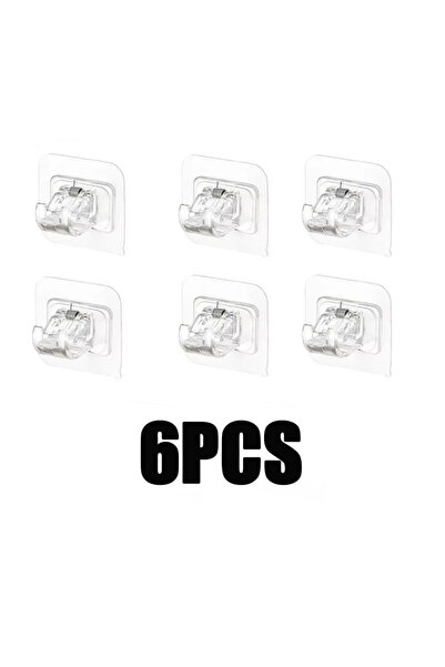 Choice 6 قطع G4519A 6/12 - خطافات لاصقة ذاتية اللصق، مشابك قضبان ستائر بدون ح...