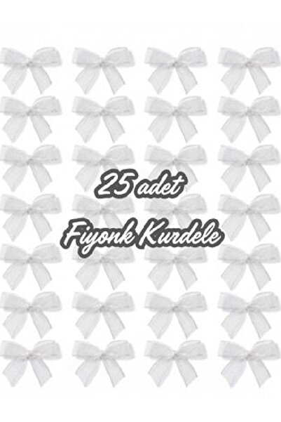 Başaklar 25'li Paket - Mini Organze Fiyonk Kurdele Seti (Mor)