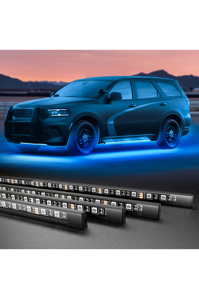 Choice 41-50W RGB RGB Car Underglow Strip Lights with App Waterproof IP68 Amb...