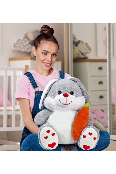 Pababo Havuçlu Büyük Boy Peluş Tavşan – Sarılmalık Hediyelik Oyuncak