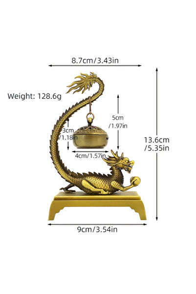 Choice 1PC Dragon Incense Holder Lucky Feng Shui Chinese Dragon Retro Incense...
