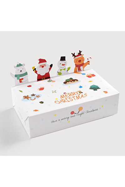 Choice 10pcs bag 10PCS 3D Christmas Paper Box Snack Candy Biscuit Gift Box Fo...