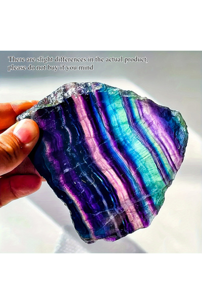 Choice قطعة نادرة من الفلوريت الملون، وزنها من 100 إلى 200 غرام، منحوتة يدويً...