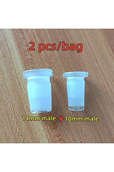 Choice 2 pcs 2 pcs/bag 10mm Female to 14mm Male/14mm Female to 18mm Male Clea...