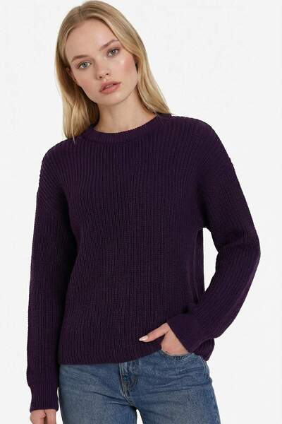 DeFacto Regular Fit Crew Neck Thessaloniki Fabric Basic Plain Knitwear Sweate...