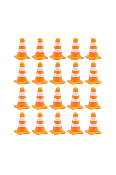 Choice 20pcs orange 20pcs Mini Traffic Cones Miniature Traffic Cones Mini Tra...