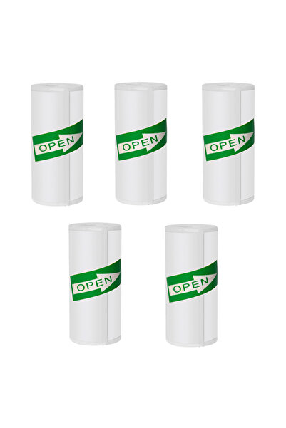 Choice5 5 قطع من الملصقات البيضاء، ملصقات ملونة، 57*25 مم، ملصقات ورقية ذاتية...