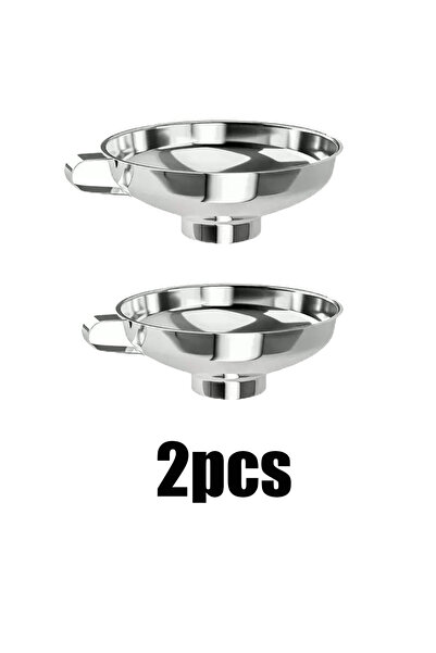 Choice1 2pcs 1/5pcs Stainless Steel Wide Mouth Funnel Multifunctional Easy Cl...