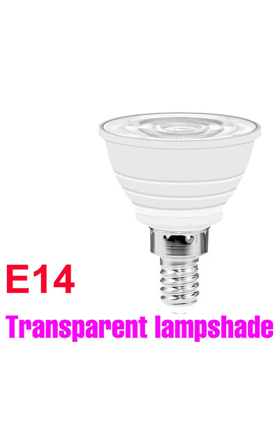 Choice مصباح LED أبيض بارد شفاف بقوة 7 واط، 12 مصباح LED، قاعدة E14، مصباح LE...