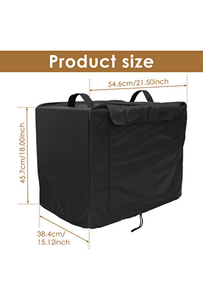 Choice 54.6x45.7x38.4cm Black Dust Covers Meat Slicer Cover Waterproof Dust C...