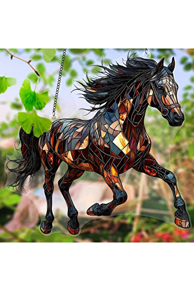 Choice A 1Pc Running Wild Horses Hanging Decoration Hanging Pendant Wind Chim...