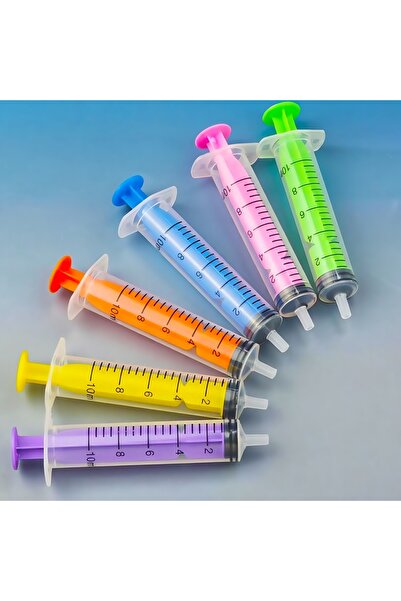 Choice3 ٦ محاقن سعة ١٠ مل للغراء، وتوزيع السوائل وقياسها، وإطعام الحيوانات ال...