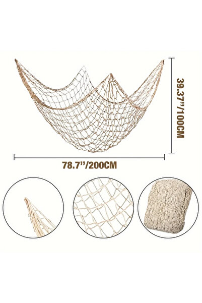 Choice 1PC 1pack Naval Fishing Net Wall Hanging - Hawaiian Ocean Theme Decor,...