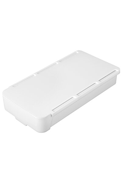 Choice صندوق تخزين أبيض اللون يُوضع أسفل المكتب، من نوع الأدراج، حامل معلق مخ...