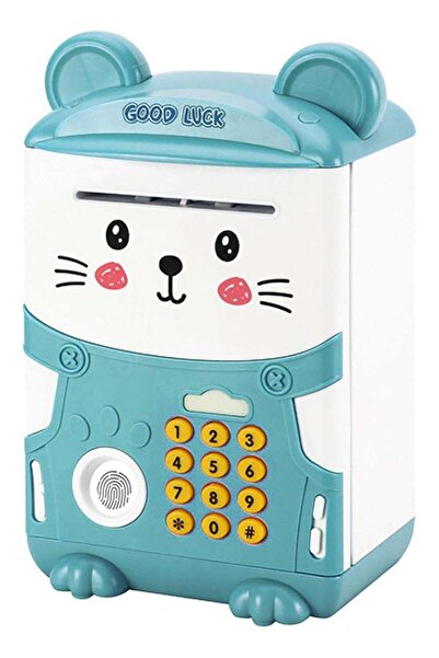 earss حصالة نقود على شكل فأر لطيف، محمية بكلمة مرور، تعمل كصراف آلي