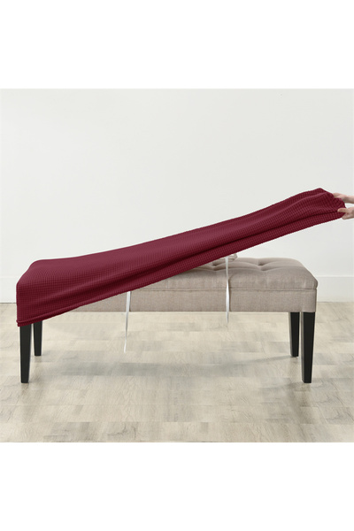 Choice B12 Bench seat cover 1pc Elastic Ottoman Cover Rectangle All-inclusive...