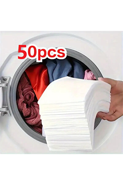 Choice white 50 sheets of laundry dye sheets laundry paper - laundry anti dye...