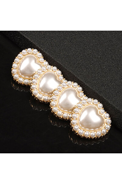 Choice Multi-Colored 10PCS Pearl Heart Button