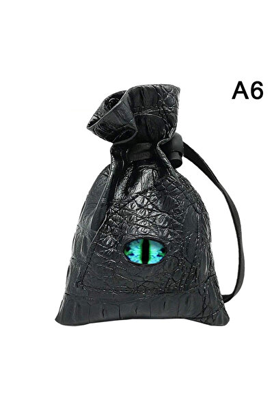 Choice حقيبة نرد برباط مقاس A6، مصنوعة من جلد البولي يوريثان، لحفظ نرد لعبة D...