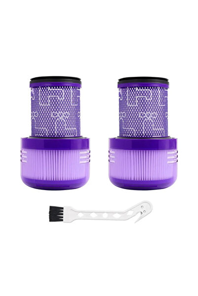 Choice قطعتان من فلتر دايسون V12 ديتكت سليم، طقم استبدال فلتر هيبا اللاسلكي د...