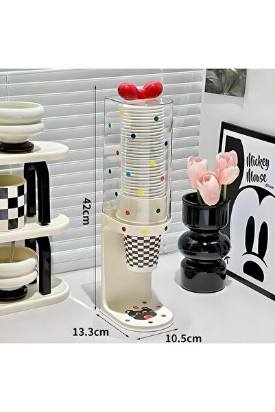 Choice1 1pcs Cute Dopamine Bow Cup Holder - Desktop Decorative Cup Stand for ...