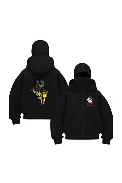 Le Savu Seria Subzero & Scorpion cu imprimeu Mască de zăpadă unisex cu glugă ...