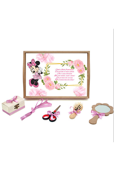 Inovius Tavita Turta CU 6 Piese - Minnie cu Bujori - TPT13