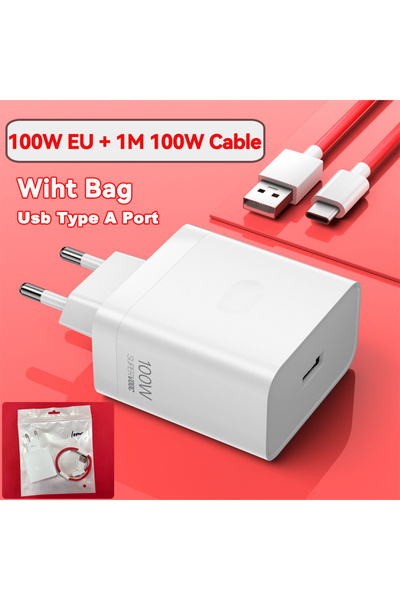 choice2 OnePlus 100W EU With Bag Original SuperVOOC Charger Cargador 100W Ada...