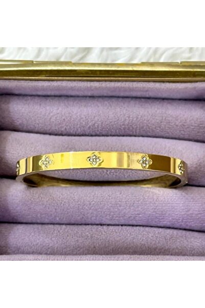 Store Non-Tarnish Steel Gold Color Clover Bracelet - Luxury Women's Bracelet ...