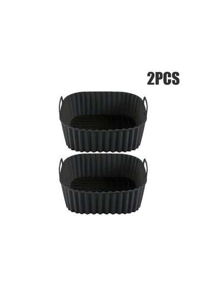 Choice قطعتان من السيليكون لصينية خبز الفرن والقلي الهوائي، سلة سيليكون للبيت...