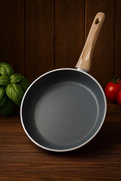 KAMPANYALI Pan-Dora 22 cm Kristal Döküm Tava - Granit , Yapışmaz Yüzeyli, Gen...