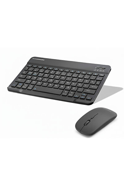 emrebilisim Kablosuz Klavye Mouse Set BT5.2 Kablosuz Şarjlı Klavye - Siyah HDX2508