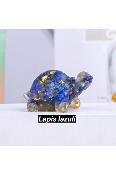 Choice قطعة واحدة من اللازورد، قطعة واحدة من حصى الكريستال الطبيعي، راتنج متد...