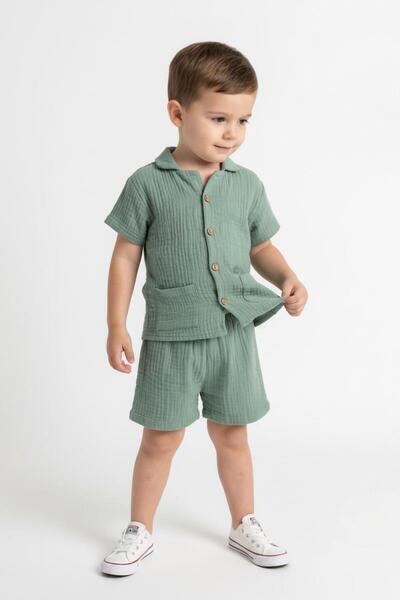 MiaBaby Muslin Jacket Set