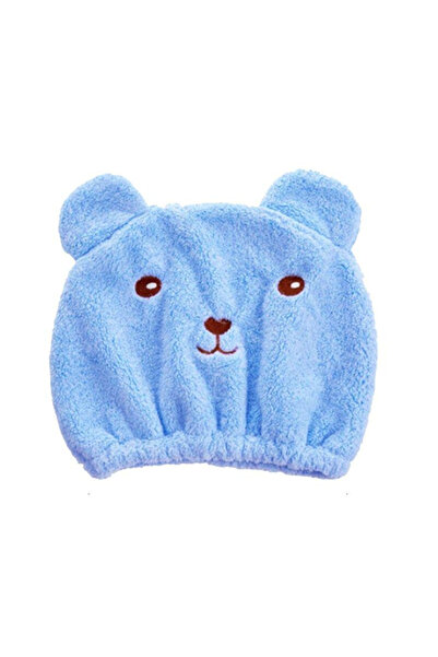 Choice Blue 1pc Super Absorbent Hair Drying Bath Towel Cap Cute Cartoon Bear ...