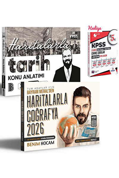 Benim Hocam Yayınları 2026 Haritalarla Tarih - Haritalarla Coğrafya Konu Anla...