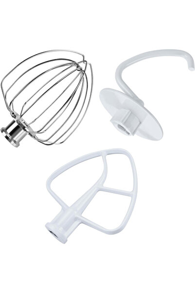 Choice 3-piece accessory kit for KitchenAid 4.5 quart mixer - aluminum 6-wire...