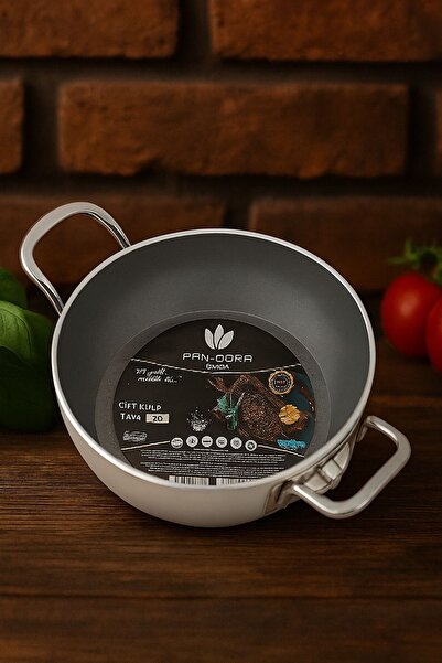 KAMPANYALI Pan-Dora 18 cm Crystal Casting Pan - Casting Granite, Fireproof, N...