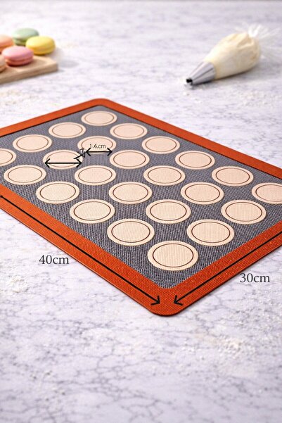 KAMPANYALI Silikon Makaron Mat 40×30 Cm (SMM-43) | Yapışmaz Hamur Açma ve Piş...