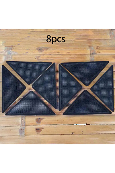 Choice 8 Pieces 4/8Pcs Triangular Bedroom Carpet Anti-Slip Mats Carpet Anti-S...