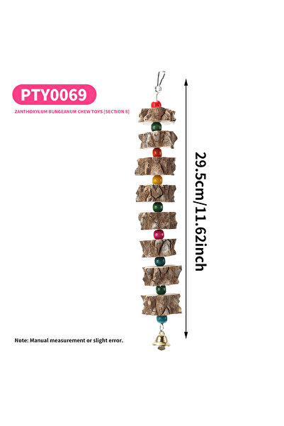 choice2 ألعاب الببغاء Pty0069، خيط معلق للمضغ من خشب الفلفل، ألعاب لتخفيف الم...