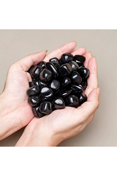 Choice حجر أوبسيديان مصقول طبيعي، 100 غرام/كيس، 1.5-2 سم، قطعة ديكور رائعة، ه...