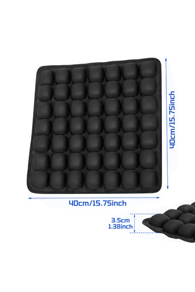 Choice 40x40x3.5cm Air Bags Travel Cushion High Rebound Pressur 3D Air Cell S...