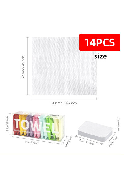 Choice 14pcs 14pcs Compressed Makeup Remover Towels Thickened And Enlarged Cl...