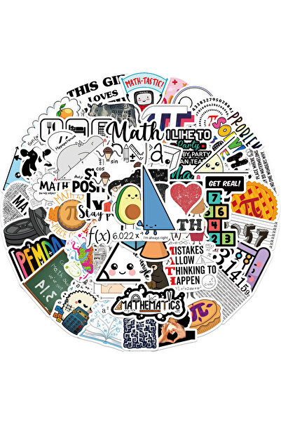 Choice ٥٠ قطعة من ملصقات الرياضيات، ٥٠ قطعة من ملصقات الرسوم المتحركة اللطيفة...