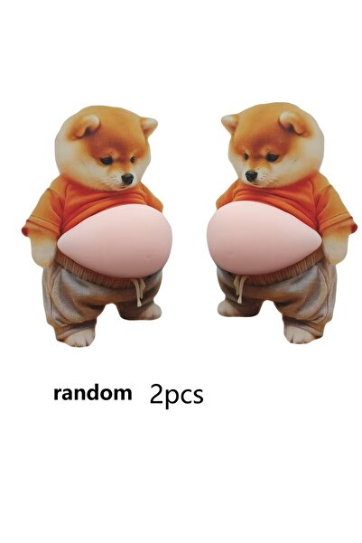 Choice 2pcs random 3D Cute Puppy Sticker Squeezeable Shiba Inu Phone Case Dec...