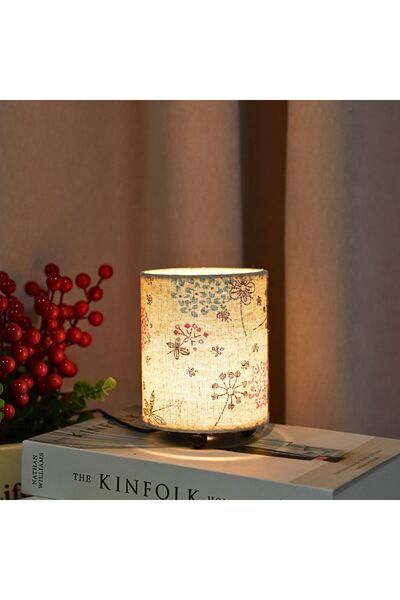 Choice Warm White Light Grey black Minimalist fabric desk lamp, USB switch bu...